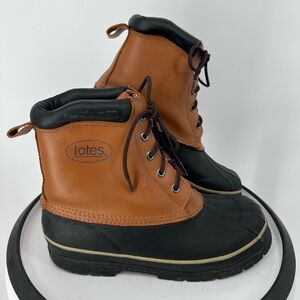 TOTES WATERPROOF DUCK BOOTS FLEECE LINED‎ WELL MADE